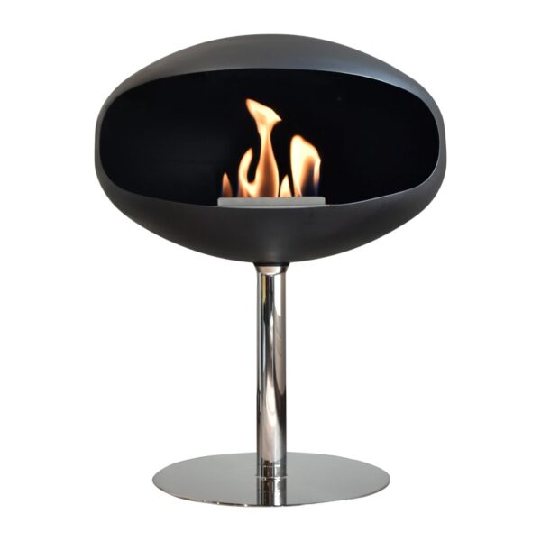 Cocoon Fires Pedestal Sort/Rustfri Biopejs