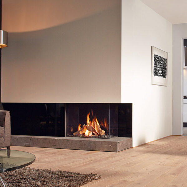 DRU Maestro 80/2 Gaspejs H:873 B:887 D:492 - Flaskegas - Ceraglass (blank sort glas) - Standard glas - Højre - Standard