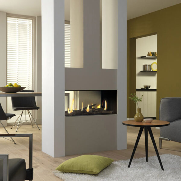 DRU Metro 80XT Tunnel Gaspejs H:820 B:986 D:434 - Naturgas - Standard glas